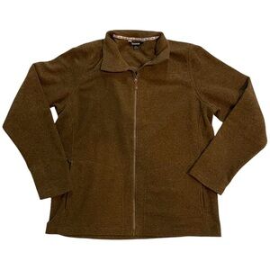 NWOT Sherpa Adventure Gear Brown Zip Up Jacket Brown Recycled Polyester XL Nepal